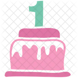 First year cake  Icon