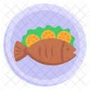 Meeresfruchte Fisch Essen Symbol