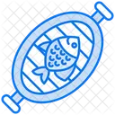 Fischgrillen  Symbol