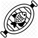Fischgrillen  Symbol