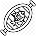 Fischgrillen  Symbol