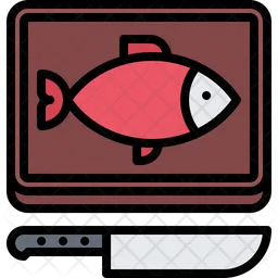 Fisch-Schneidebrett  Symbol