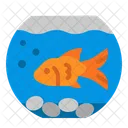 Fisch Tank Schussel Symbol