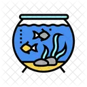 Goldfischglas Aquarium Ausrustung Symbol