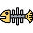 Fischgrate Fischskelett Fisch Symbol