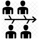 Fischgräten-Diagramm  Symbol