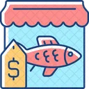 Fisch Angeln Meeresfruchte Symbol