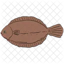 Fish Flounder Fish Flatfish Icon