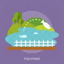 Fish Pond Agriculture Icon