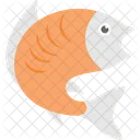 Fish Turning Seafood Icon