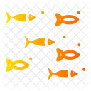 Fish Shoal Ocean Icon