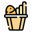 Fish And Chips Crispy Restaurant Icon