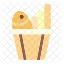 Fish And Chips Crispy Restaurant Icon