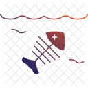 Fish Bones Fish Bone Icon Fish Skeleton Icon