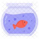 Fish Pot Fish Bowl Aquarium Icon
