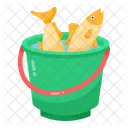 Pail Fish Basket Fish Bucket Icon
