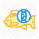 Fish Dna Genetic Icon