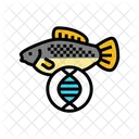 Fish Dna Genetic Icon