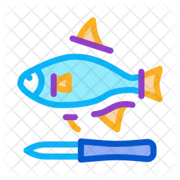 Fish Fin Cut  Icon