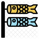 Fish Flag Wind Sock Carp Pattern Koinobori Icon