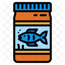 Pet Food Fish Feed Bottle Icon