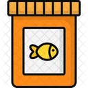 생선 사료 애완 동물 사료 생선 펠릿 아이콘