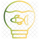 Fish Idea Light Bulb Icon