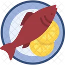 Fish Dish Nonveg Icon