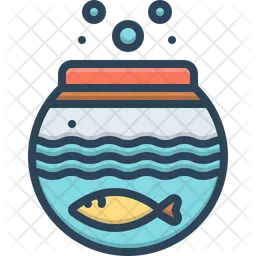 Fish Inside The Bowl  Icon