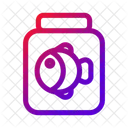 Fish Jar Aquatic Pet Container Icon