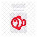 Fish Jar Pet Container Aquarium Icon