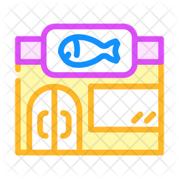 Download Free Fish Market Icon Of Colored Outline Style Available In Svg Png Eps Ai Icon Fonts