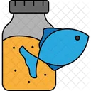 Fish Oil Omega 3 Fish Supplement Icon