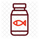 Fish Oil Anti Ageing Medicine Icon