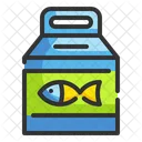 생선 포장 생선 용기 포장 아이콘