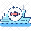 Fish Processing Vessel Icon