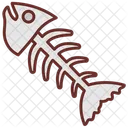 Fish Skeleton Animal Bone Dead Fish Icon