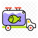 Fish Truck Fish Delivery Seafood Delivery Icon