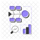 Fishbone Diagram Gap Analysis Tool Icon