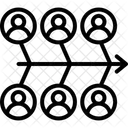 Fishbone diagram  Icon