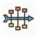 Fishbone Goal Employee Icon