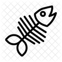 Fishbone Skeleton Animal Icon