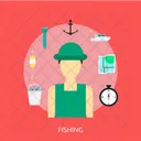 Fishing Holiday Recreation Icon