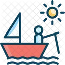 Fishing Boat Canoe Icon