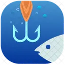 Fish Spoon Hook Icon