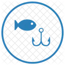 Fishing Fish Round Icon