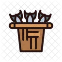 Fishing Basket Local Produce Authentic Icon