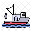 Fishing Boat Ship Icon