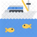 Fishing Boat Delivery Icon