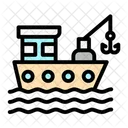 Fishing Boat Watercraft Vessel Icon